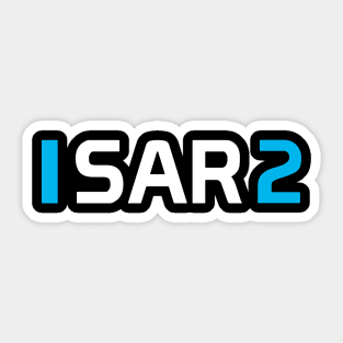 SAR 2 Design - White Text Sticker